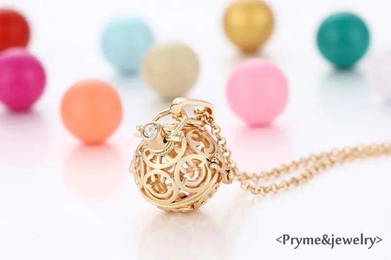 16mm Sound Music Ball Angel Ball Harmony Caller Multicolor for Mexican Pendants Maternity Necklace Baby Gifts Jewelry