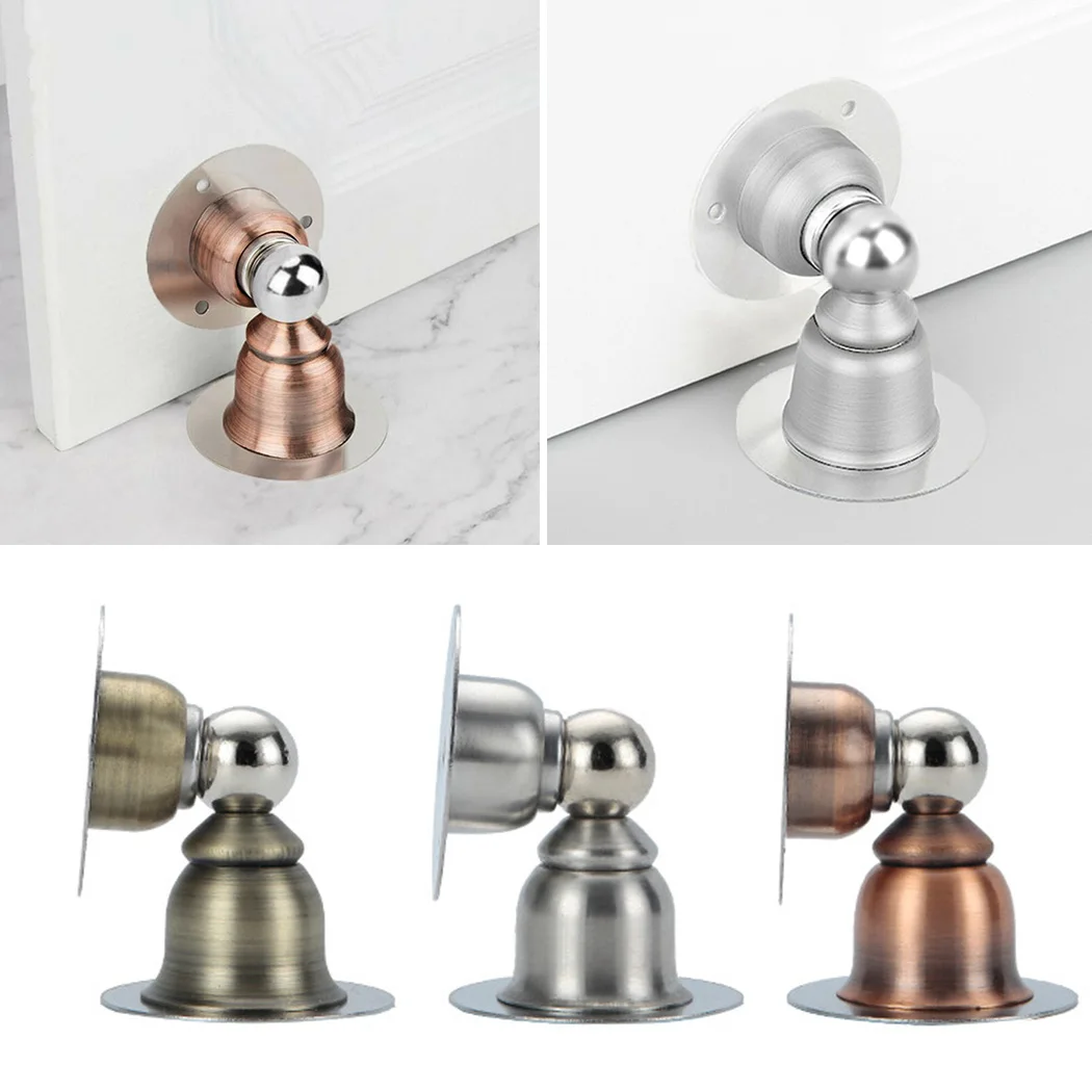 

Magnetic Door Stopper Non-punch Stainless Steel Stopper Door Door Stop