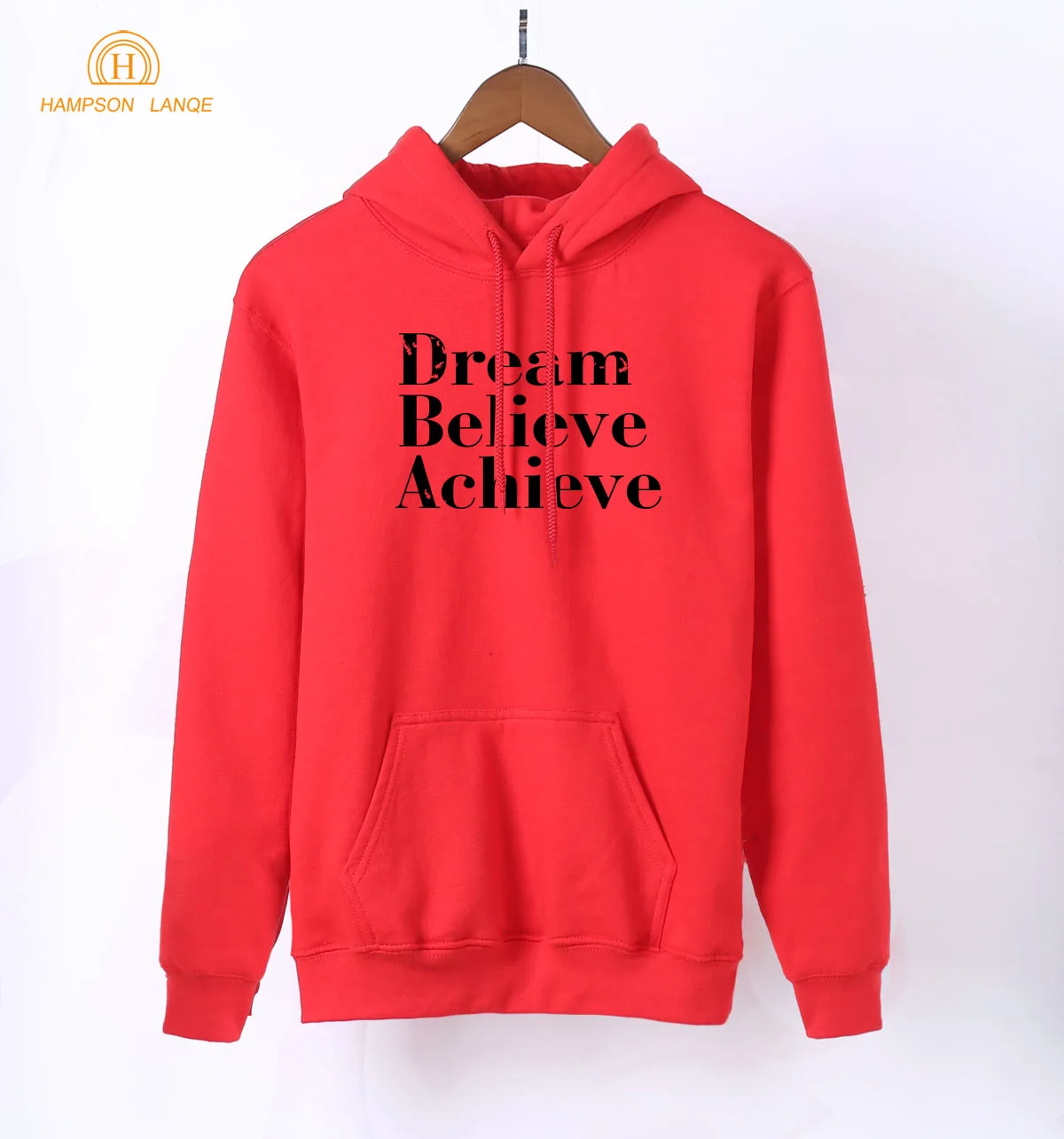 Женские толстовки с капюшоном Dream Believe белые теплые в стиле Харадзюку весна осень