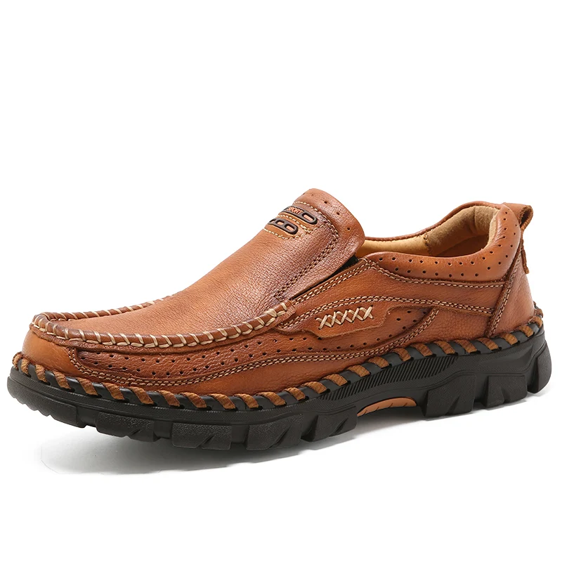 

Men Casual Shoes Leather Flats Shoes Moccasins Soft Breathable Genuine Leather Men Loafers Oxfords Driving Shoes *