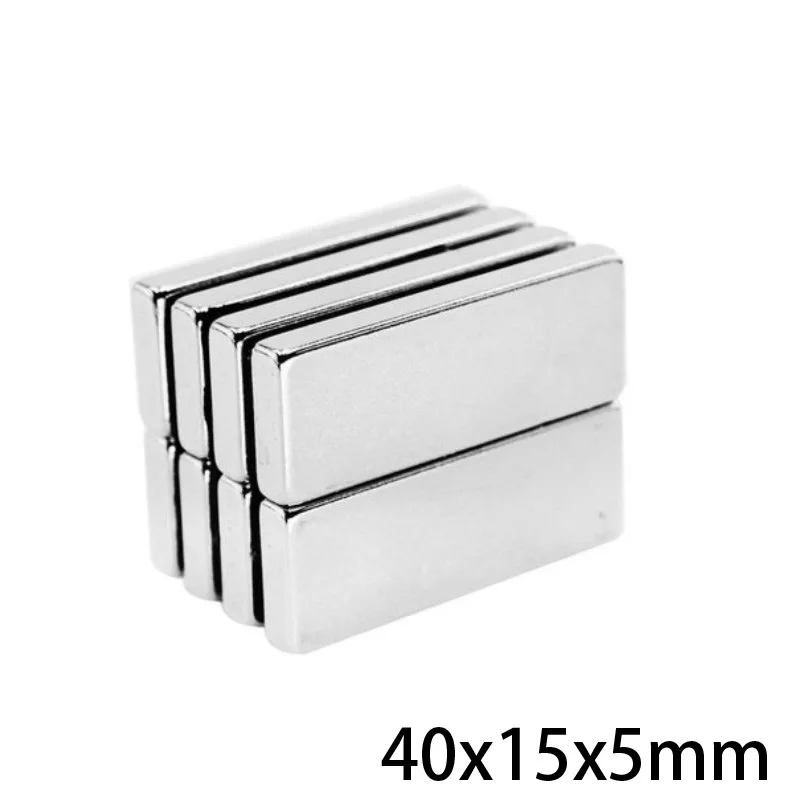 Супермощный неодимовый магнит 5 ~ 50 шт. 40x15x5 мм Блок Постоянных Магнитов лист