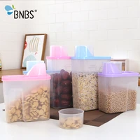kitchen supplies food plastic rice cereals storage sealed jar cans container fresh keeping box kitchen items accessories