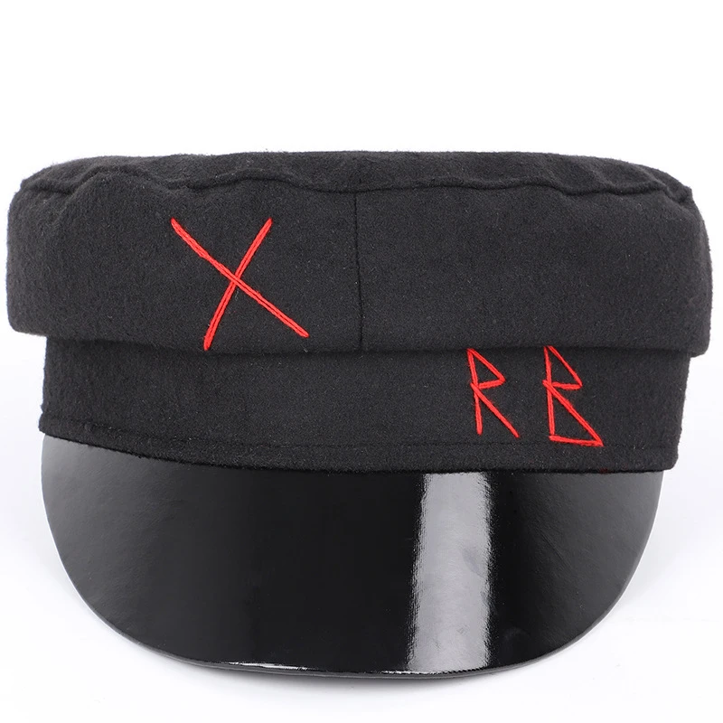 Хепберн бренд для мужчин и женщин Военная Кепка вышивка хлопок восьмиугольная