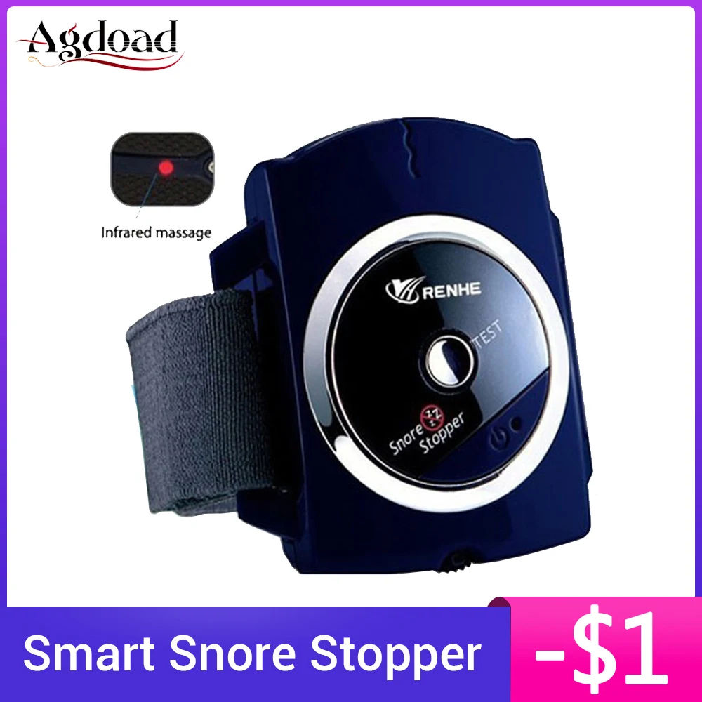 Инфракрасная умная Пробка От Храпа стоп храп браслет часы анти спящий помощь