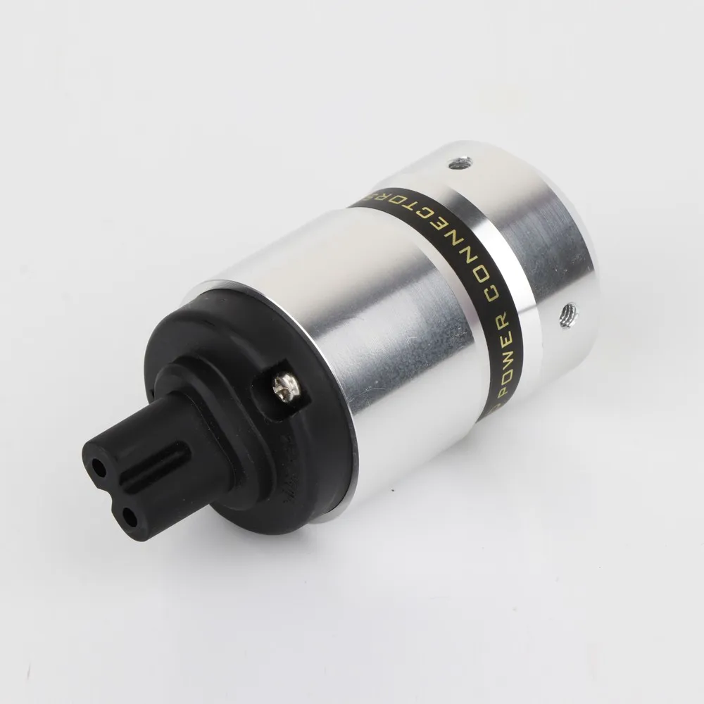

Hifi F901 Figure 8 IEC C7 Plug Audio Power Cable IEC Female Electrical Plug Socket Adapter Aluminium Connector
