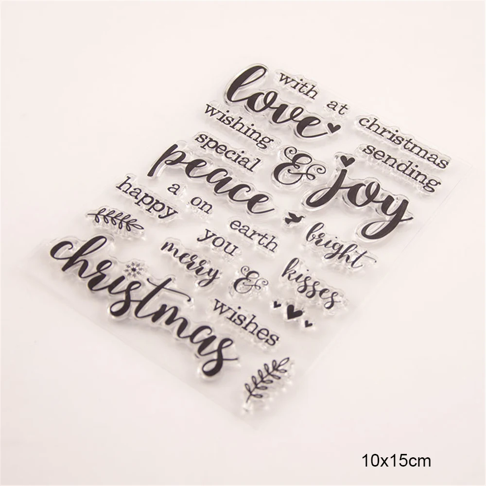 Joy Love прозрачные силиконовые штампы для скрапбукинга детей DIY ручной работы