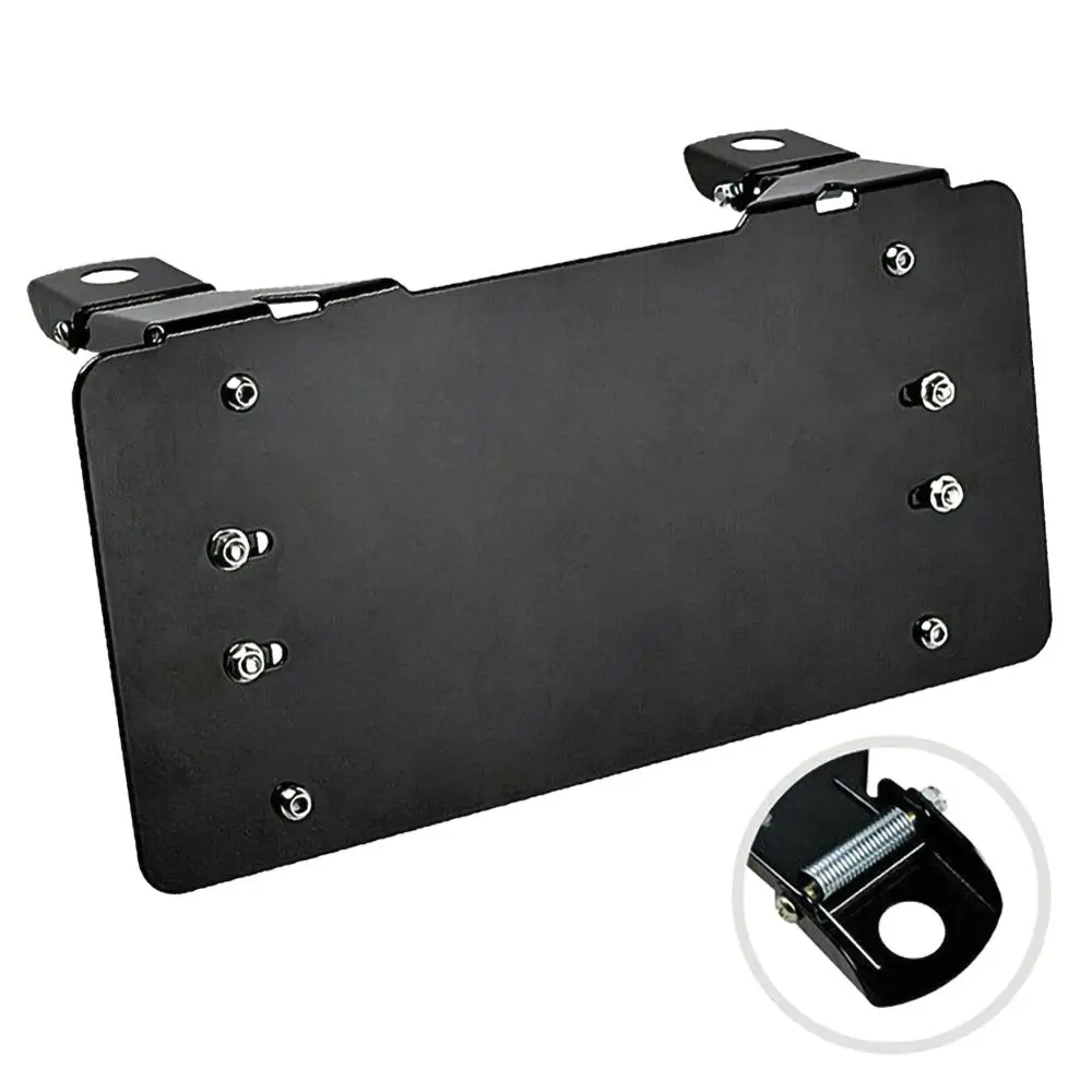 Новинка 2021 твердая откидная лебедка держатель номерного знака кронштейн из
