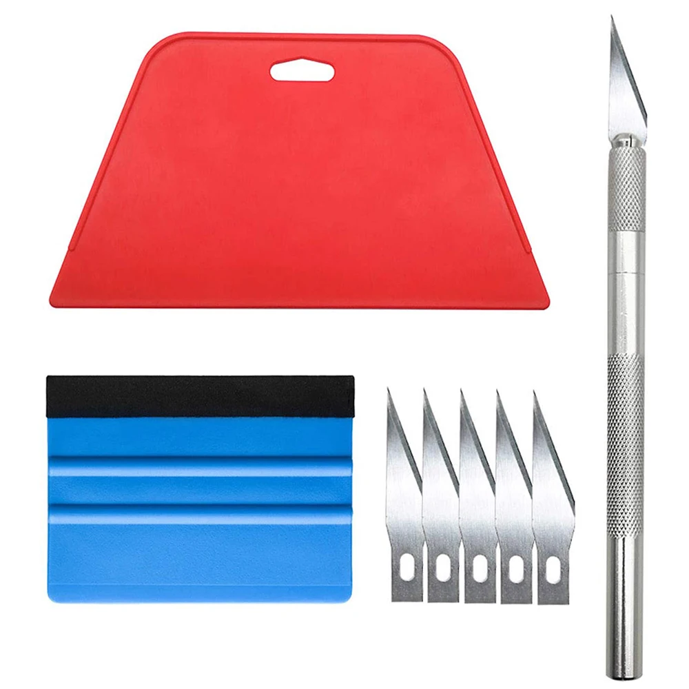 

Wallpaper Smoothing Tool Kit For Adhesive Contact Paper Application Window Film Craft Vinyl