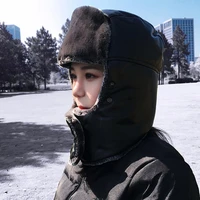 winter women men cold proof ear protection cap plus velvet thickening windproof hat keep warm equipment