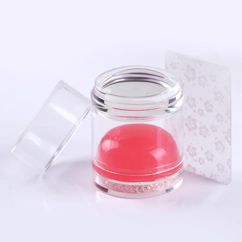 1 шт. силиконовая прокладка Прозрачный матовый ручка с скребком штамповка