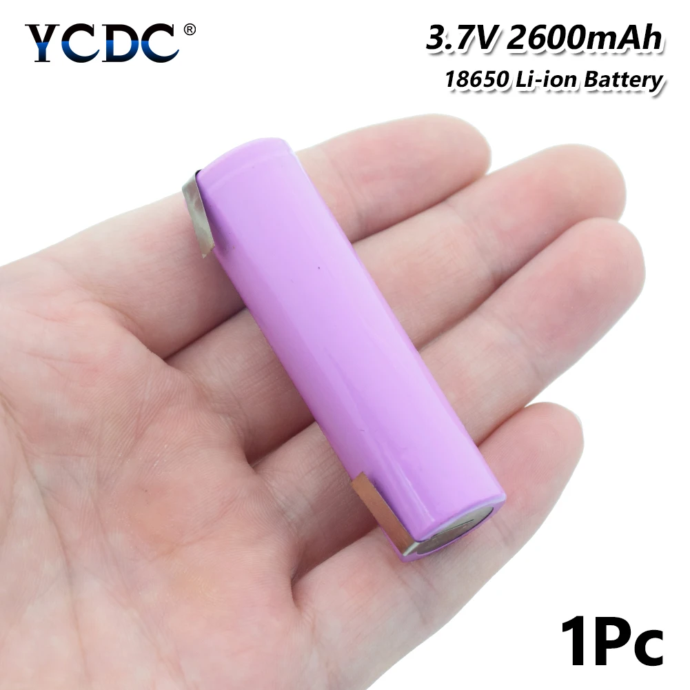 

YCDC 18650 Battery 2600mAh 3.7V Li ion ICR18650-26FM rechargeable 18650 battery For Flashlight Headlamp Torch