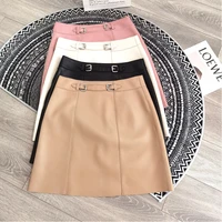 high waist slim real sheepskin skirt 2021 new genuine leather commuter simple hip a line skirt fashion clothing y2k accessories