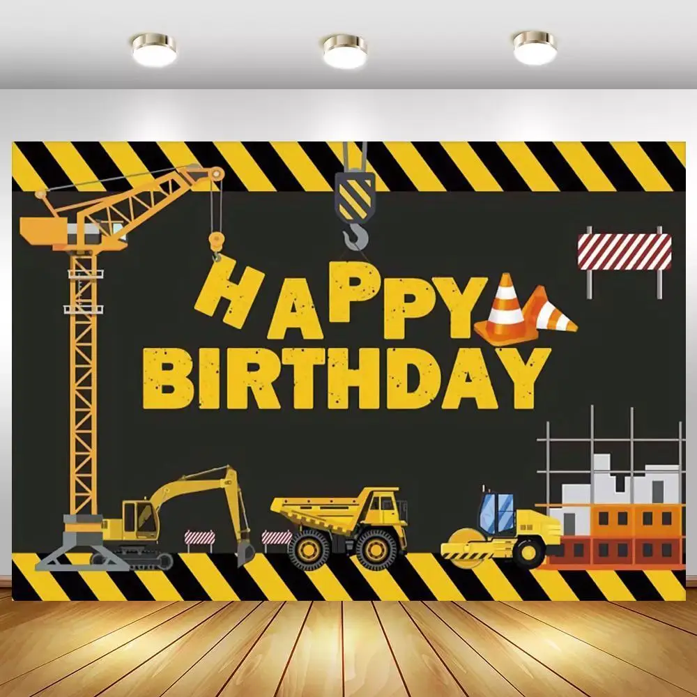 

Фон для фотосъемки, строительный самосвал, день рождения, реквизит для фотостудии