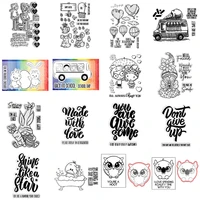 cutting dies and stamps flowers trees frames alphabets cartoon animals for diy scrapbooking photo album craft cards 2021 new