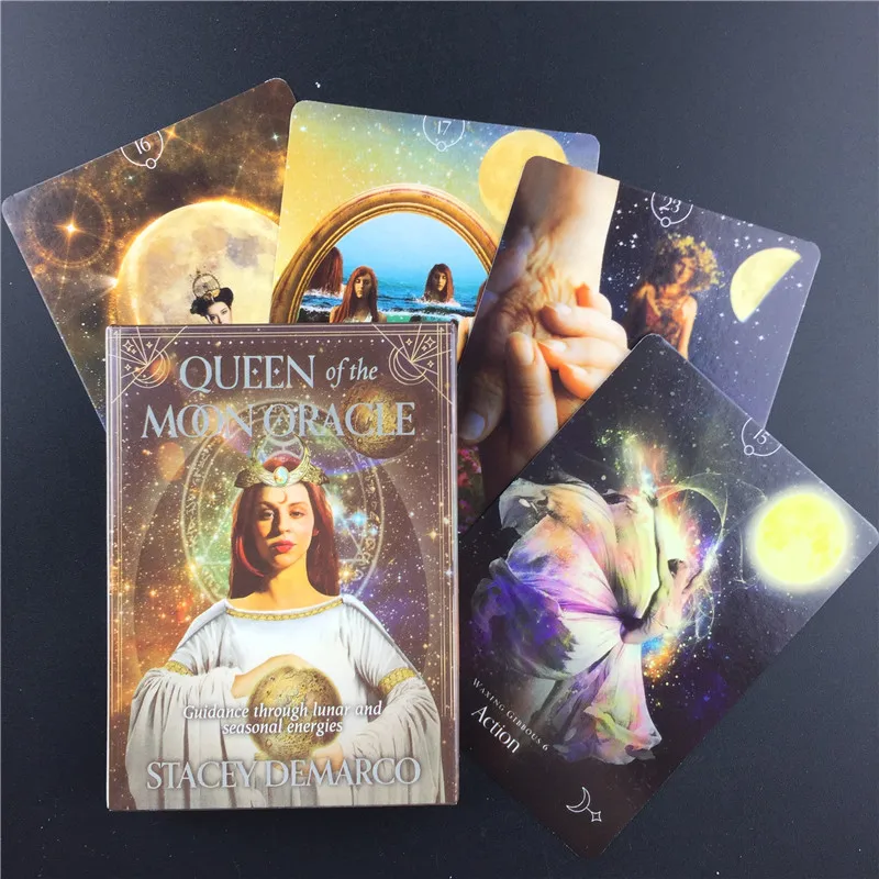 Лидер продаж карты Queen Of The Moon с изображением оракла долговечные веселые