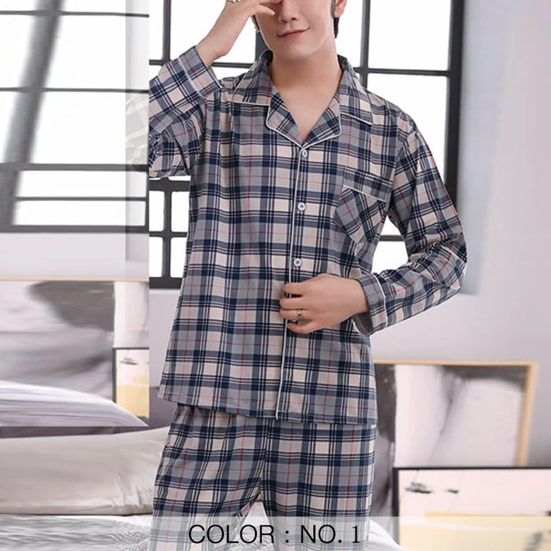 Женская Хлопковая пижама одежда для сна нижнее белье с длинным рукавом