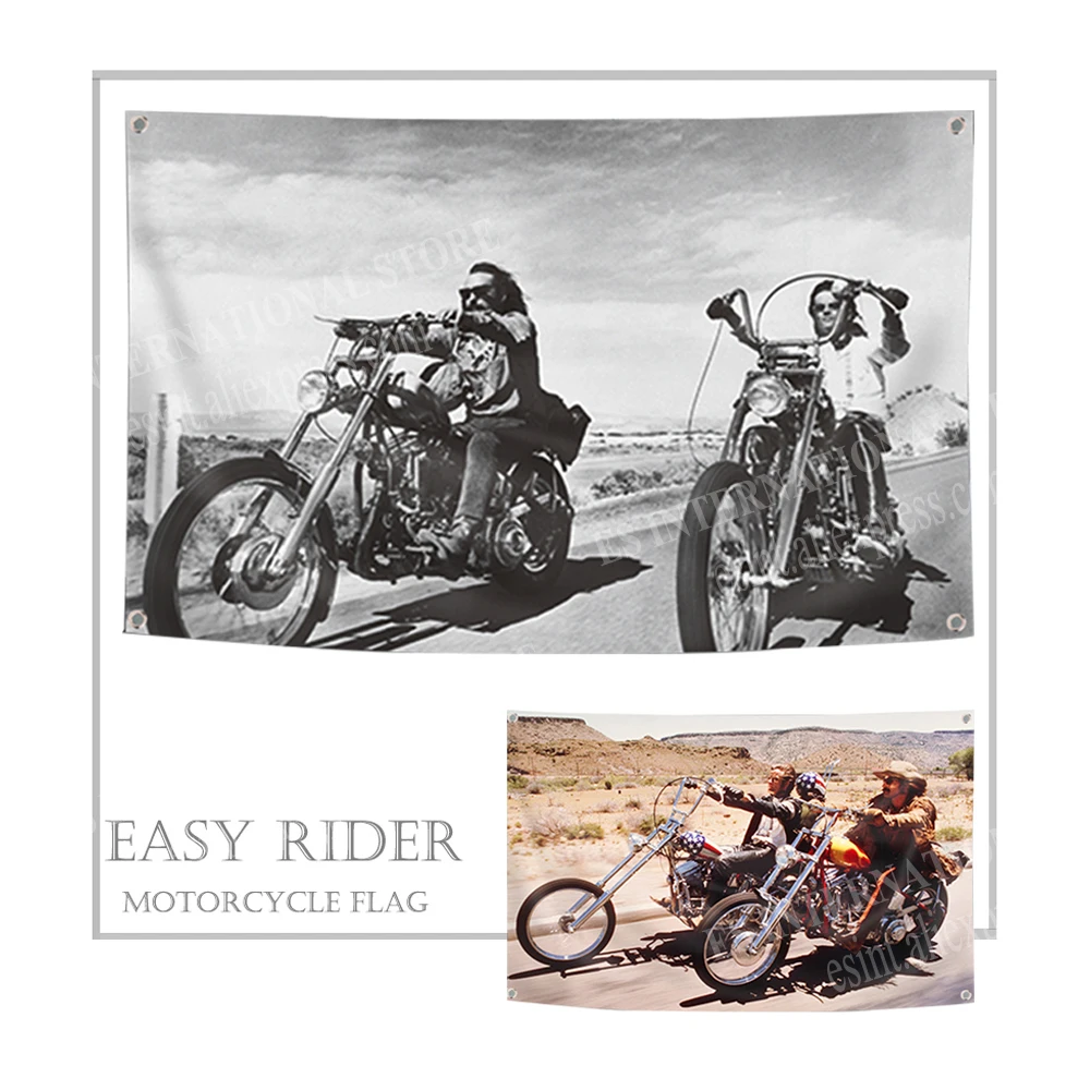 Плакатный флаг Easy Rider 96x144 см 3x5 футов стандартный подвесной с 4 люверсами в углах |