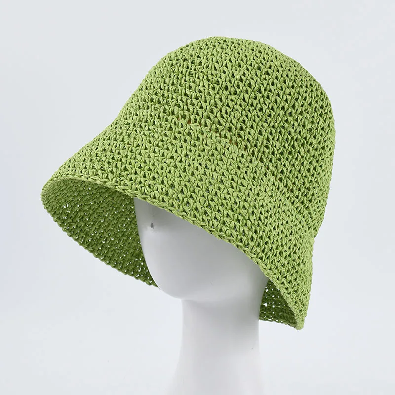 Шляпа Соломенная женская летняя Пляжная с козырьком и карманом | Аксессуары для