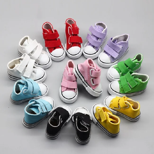 Холщовая обувь для кукол 1 пара 7 см модная кукольная мини американских и русских