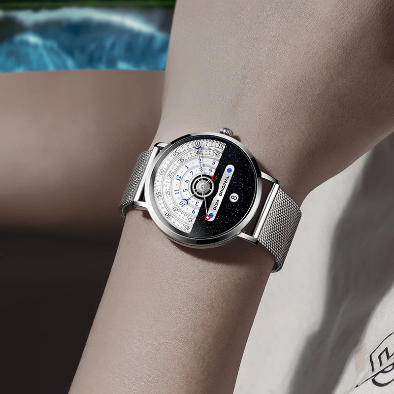 

Men's Watch Creative Trend Korean Concept Luxury Watch Casual Waterproof Designer Automatic Watch Relojes Para Hombre New 2021