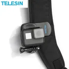 Крепление TELESIN для GoPro Hero 9, 8, 7, 6, 5, черного цвета, зажим для рюкзака 360 вращающийся зажим, для экшн-камеры Osmo Xiaoyi Insta360 ONE R