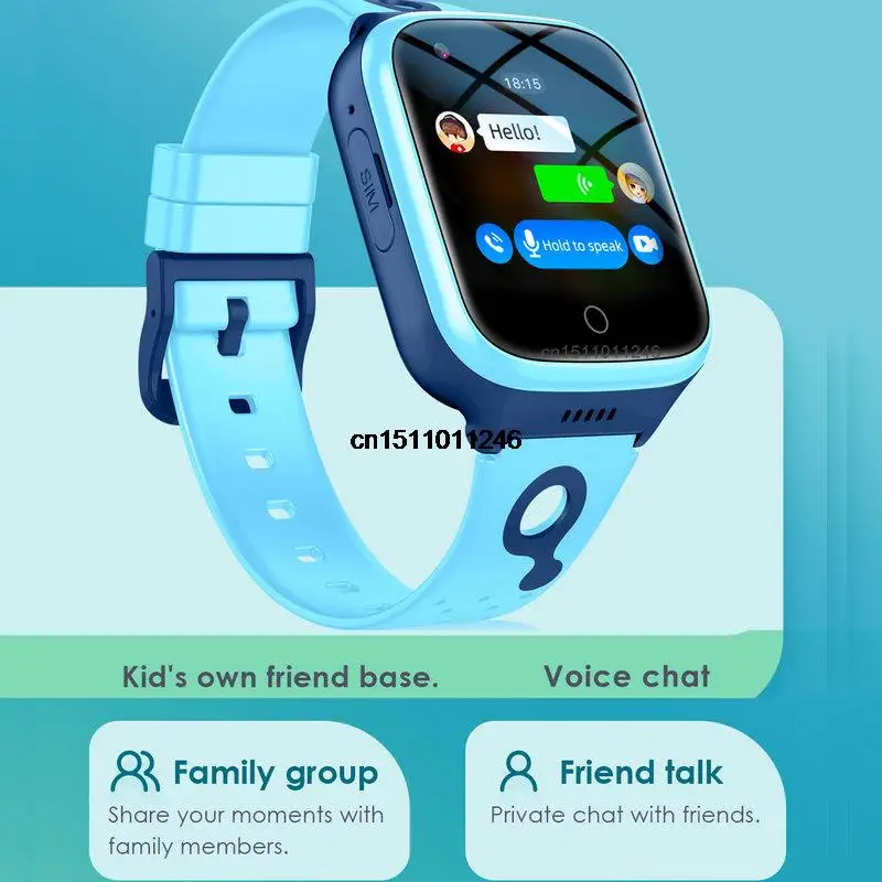 Детские умные часы 4g GPS WiFi телефон 1000 мАч Видеозвонок трекер местоположение SOS