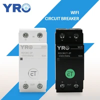 2p din rail wifi circuit breaker smart timer switch relay tuya smart life ewelink app control work with alexa google home