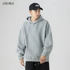 Разборные 2021 осень зима толстовки мужские повседневные свободные толстовки с капюшоном мужские однотонные толстовки