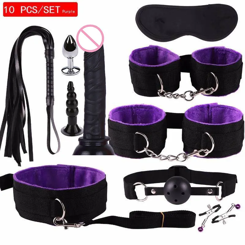 11 шт./компл. секс игрушки для взрослых бондаж игра эротическое белье БДСМ