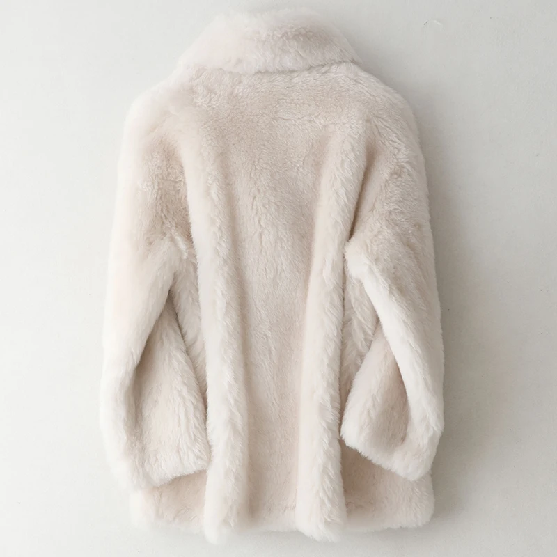 Fur Jacket Direct Selling Top Fashion Wide-waisted Long Warm V-neck 2020 Winter Women's Coat Composite One 100% | Женская одежда