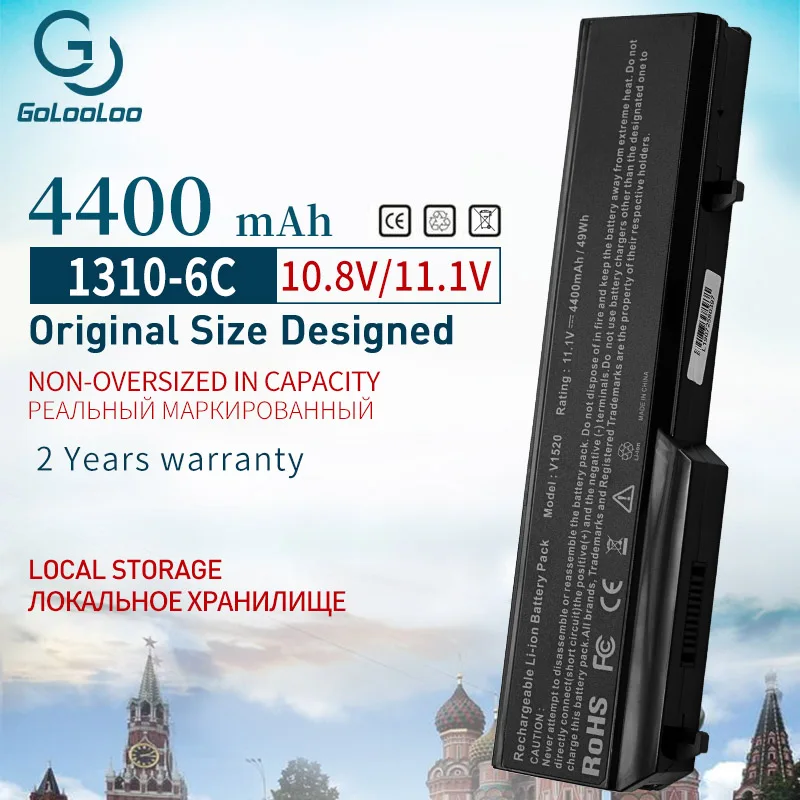 Аккумулятор Golooloo для ноутбука dell Vostro 11 1 4400 1310 1320 1510 1520 1521 0K738H N950C N956C N958C T112C T114C T116C