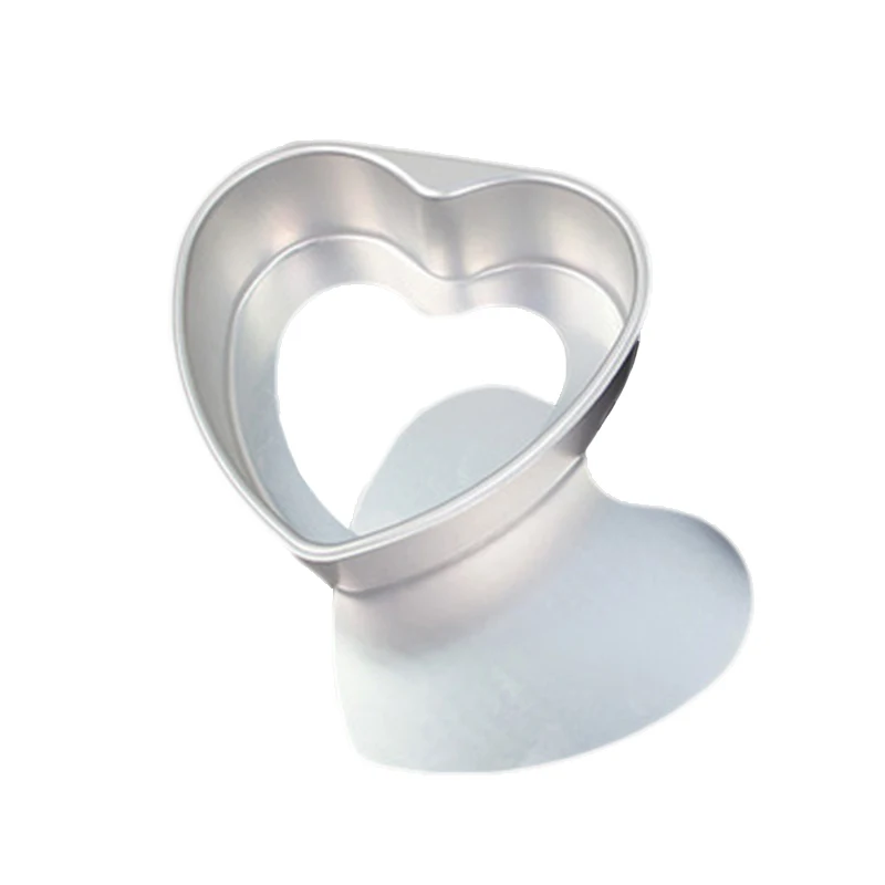 Алюминиевая форма в форме сердца для выпечки тортов инструмент простая