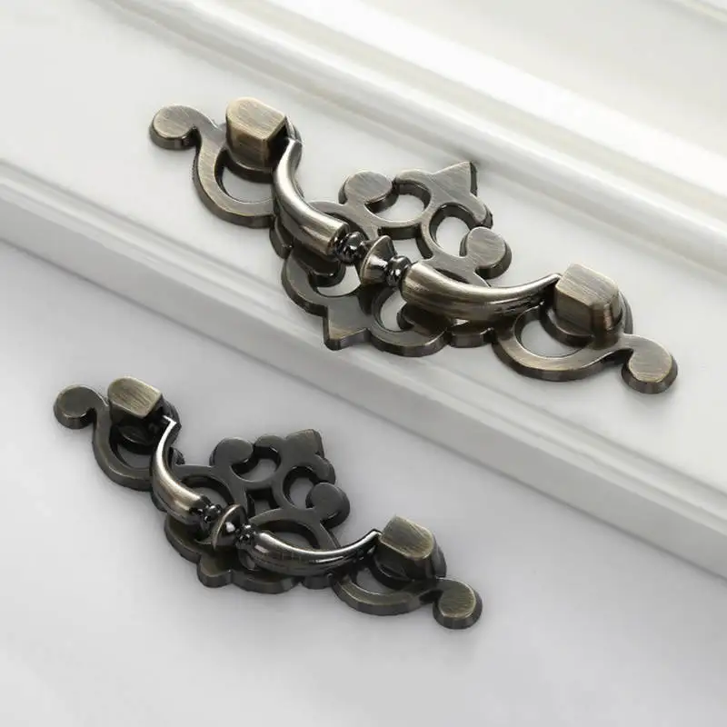 Темные бронзовые для выдвижных шкафчиков тянет Европейский стиль ручки дверные