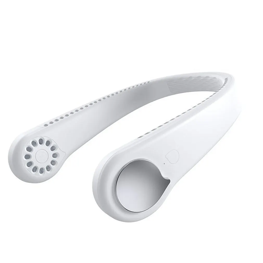 

Hot Sale Air Cooling Neck Fan Bladeless Hanging Neck Fan Summer Air Cooler Outdoor Sport Mini USB Rechargeable Neckband Fans