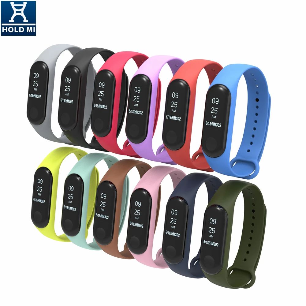 Отличный силиконовый браслет HOLD mi для Xiaomi Band 4 аксессуары умных часов band 4|Ремешки