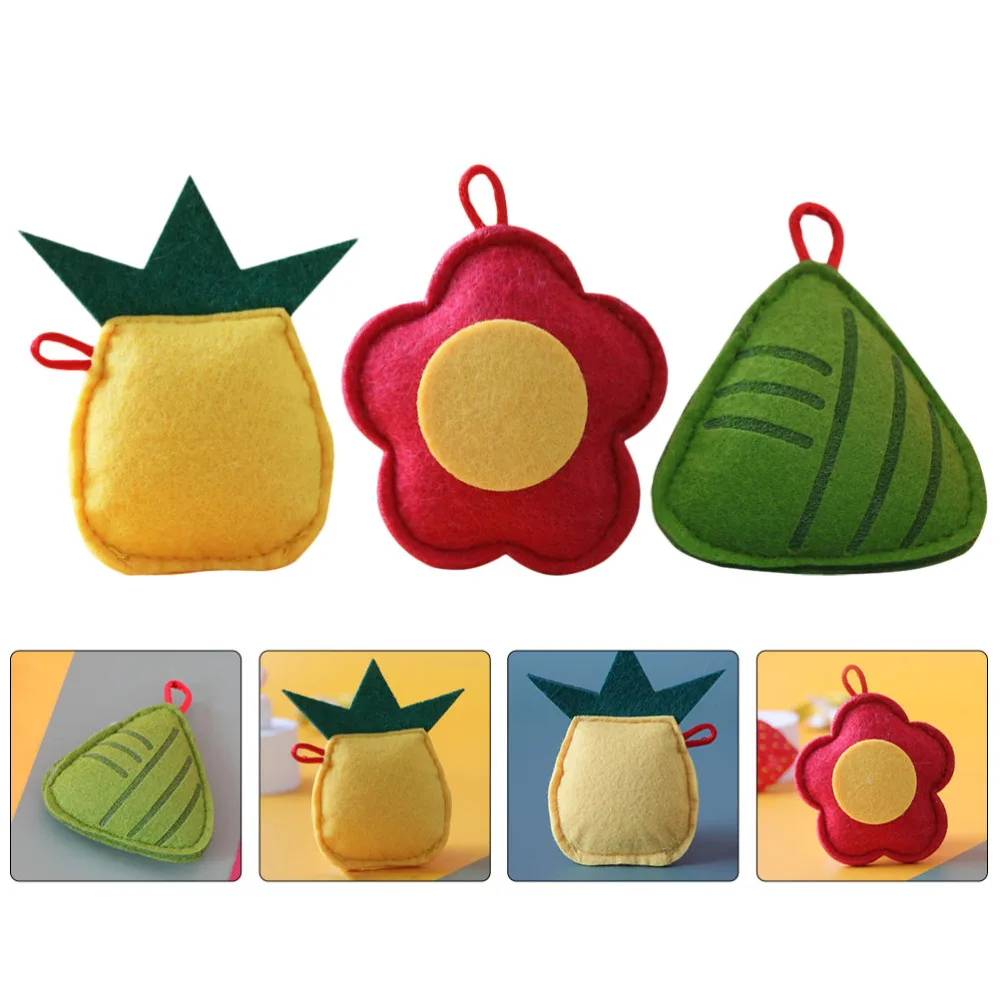 

3pcs Catnip Cat Toys Adorable Pet Plush Chew Bite Interactive Cat Supplies
