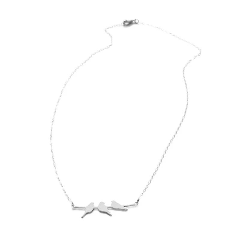 

Simple Birds Necklace Clavicle Chains Charm Womens Fashion Jewelry colar