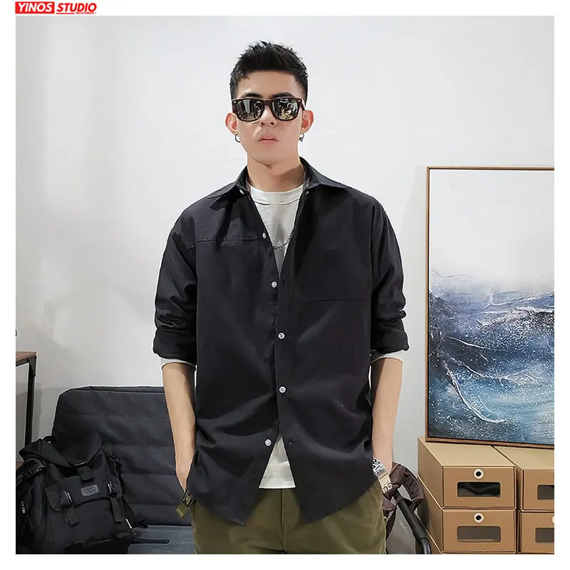 Прямая поставка 2020 одноцветные Японские футболки Харадзюку с коротким рукавом