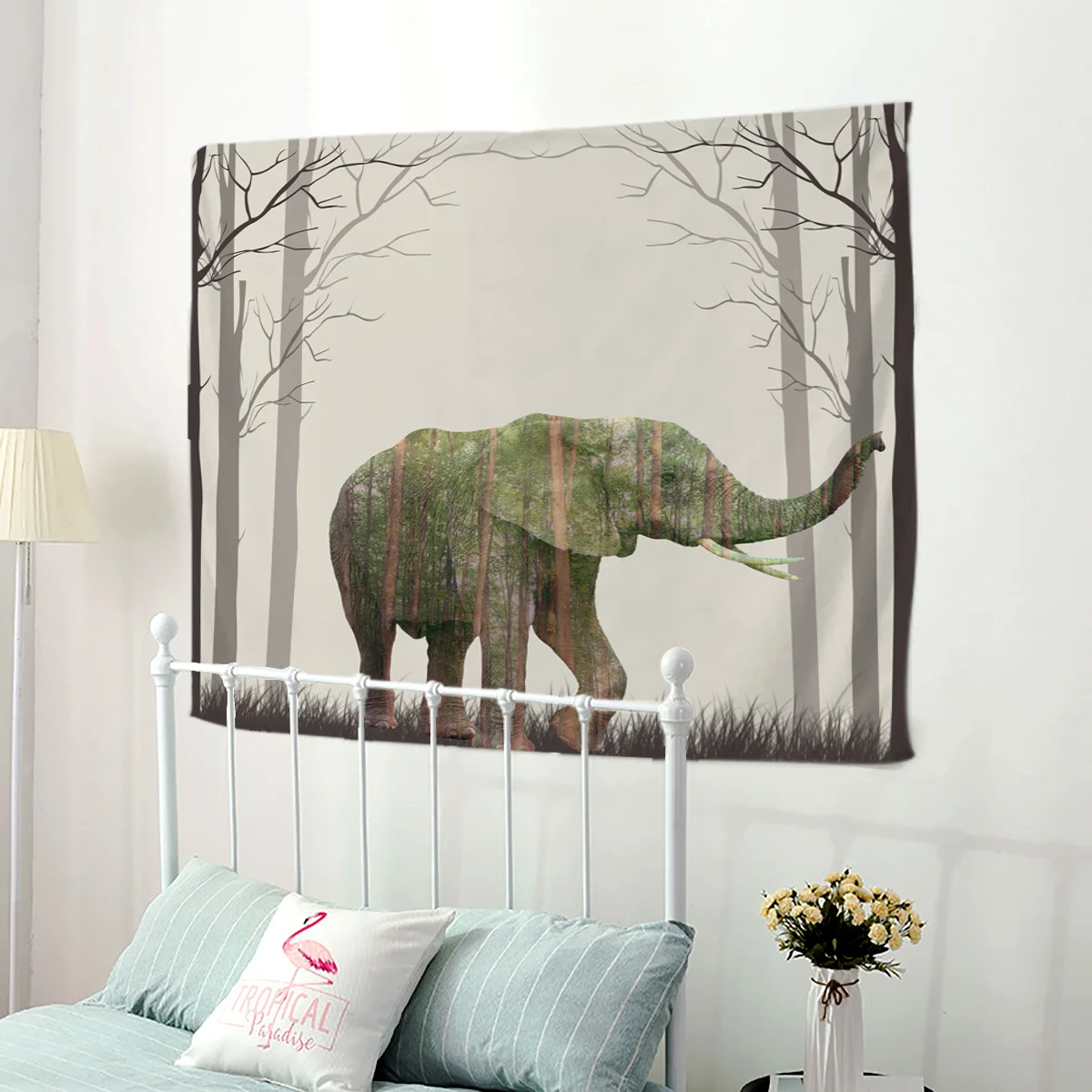 Африканский индийский слон гобелен Настенный декор искусство для дома украшение