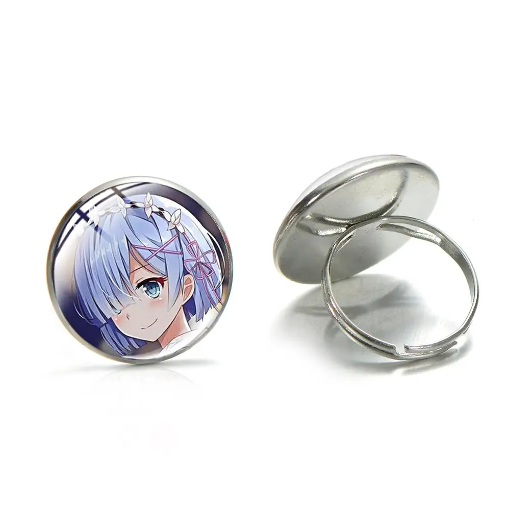 Модное аниме кольцо SONGDA с рисунком RE: ZERO ювелирные изделия для косплея ОЗУ Рем