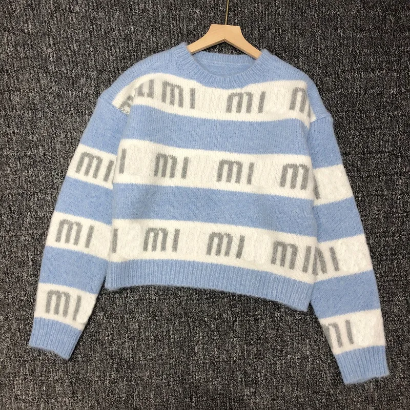 

Женский вязаный свитер на флисе, синий кардиган с V-образным вырезом и надписью