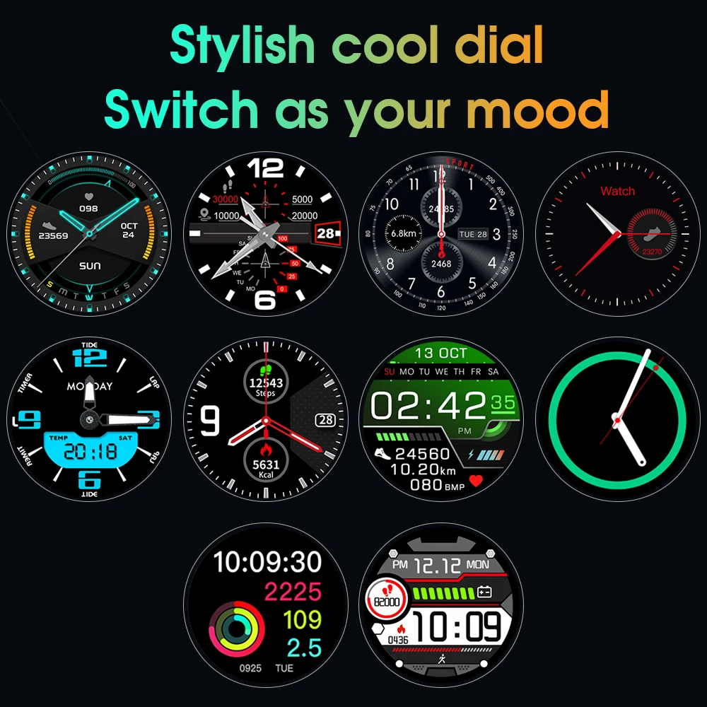 

Ksun Space Smart Watch KSR955 Men And Women Bluetooth Dialing IP68 Waterproof Heart Rate Blood Pressure Oxime Scan Code Payment