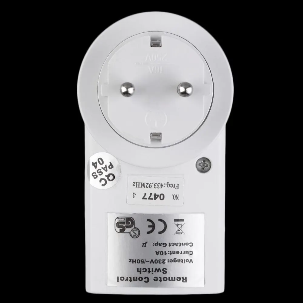 

1 Wireless Remote Control Power Outlet Light Switch Socket 1 Remote EU Plug Newest High Quality