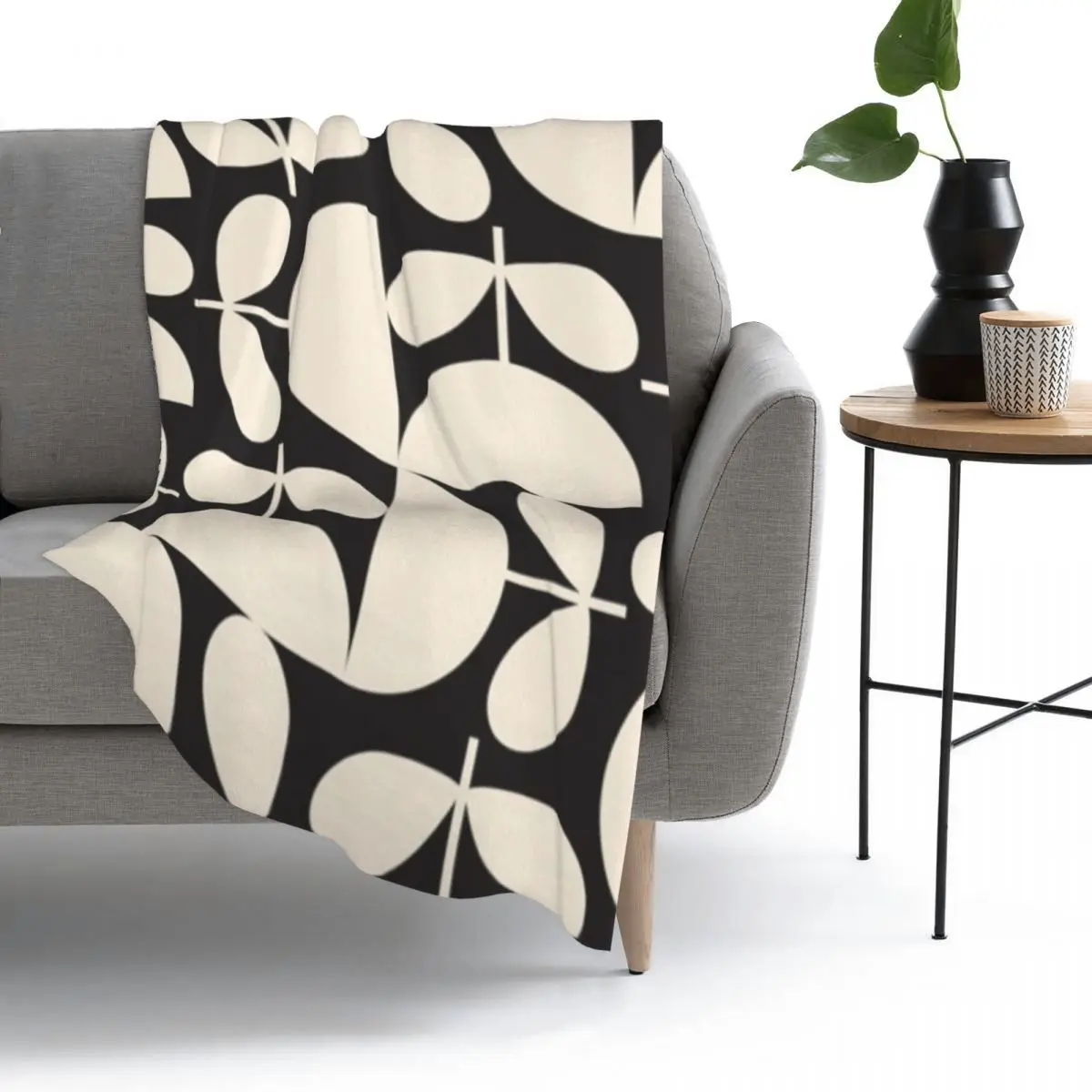

Orla Kiely Multi Stem Blanket Fleece Super Soft Throw Blankets Sofa Throw Blanket for Couch Bedding Travel Throws Bedspread