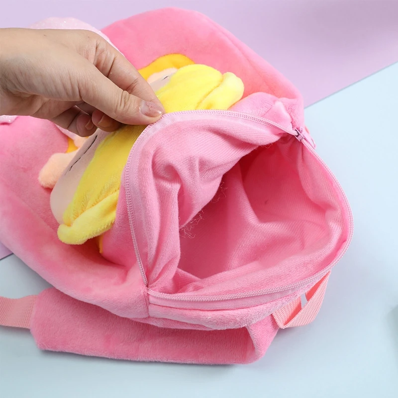 

Girls Plush Rucksack Cartoon Mini Backpack Travel School Daypack Children Schoolbag