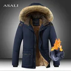 Мужская зимняя куртка с капюшоном и меховым воротником, новая модель 2022, Мужская ветрозащитная куртка и пальто, мужские парки