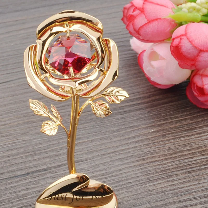 

Christmas Valentine's Day Gift Creatives Plating 24K Gold Leaf Rose Gift CLH@8