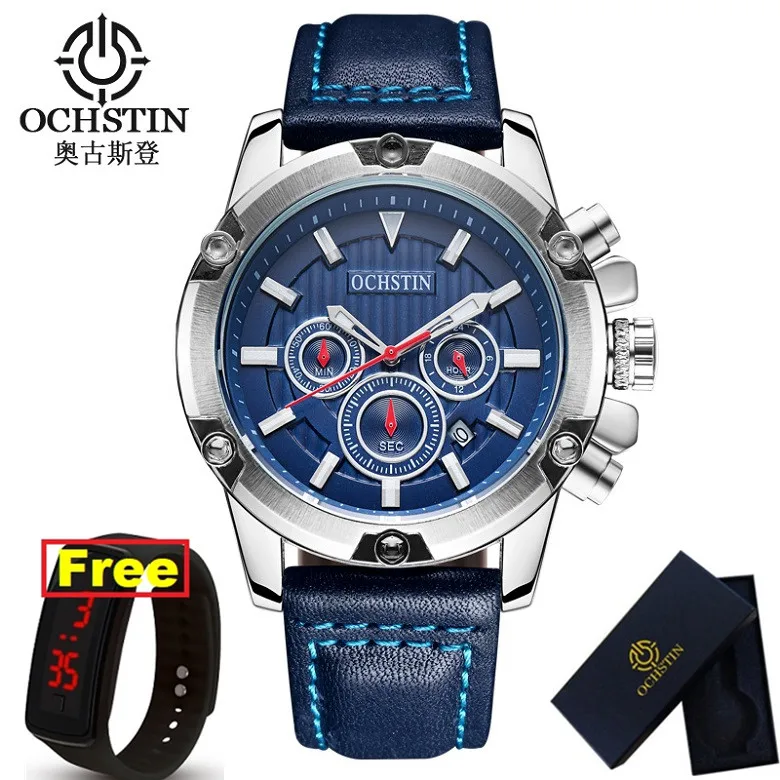 A-BLUE-BOX 1watch Мужские часы в стиле милитари от ведущего швейцарского бренда, роскошные Знаменитые спортивные часы, мужские кварцевые наручные часы, мужские часы черного цвета - Цвет: A-BLUE-BOX 1watch