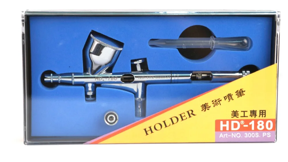 

HD-180 0.2mm Dual Action Dual Action Airbrush Pen Spray Gun Sprayer Pen for Nail Art / body Tattoos Spray / Cake / Toy Models