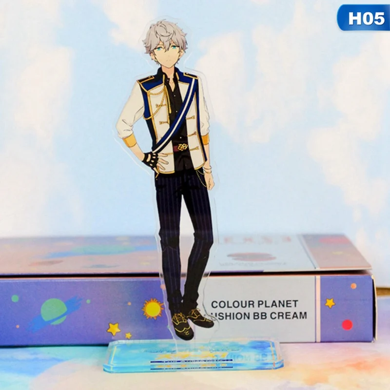 5 Аниме ансамбль звезды: Trickstar Hidaka Hokuto Akehoshi Subaru Косплей фигурка на акриловой подставке модель+ значок - Цвет: 5